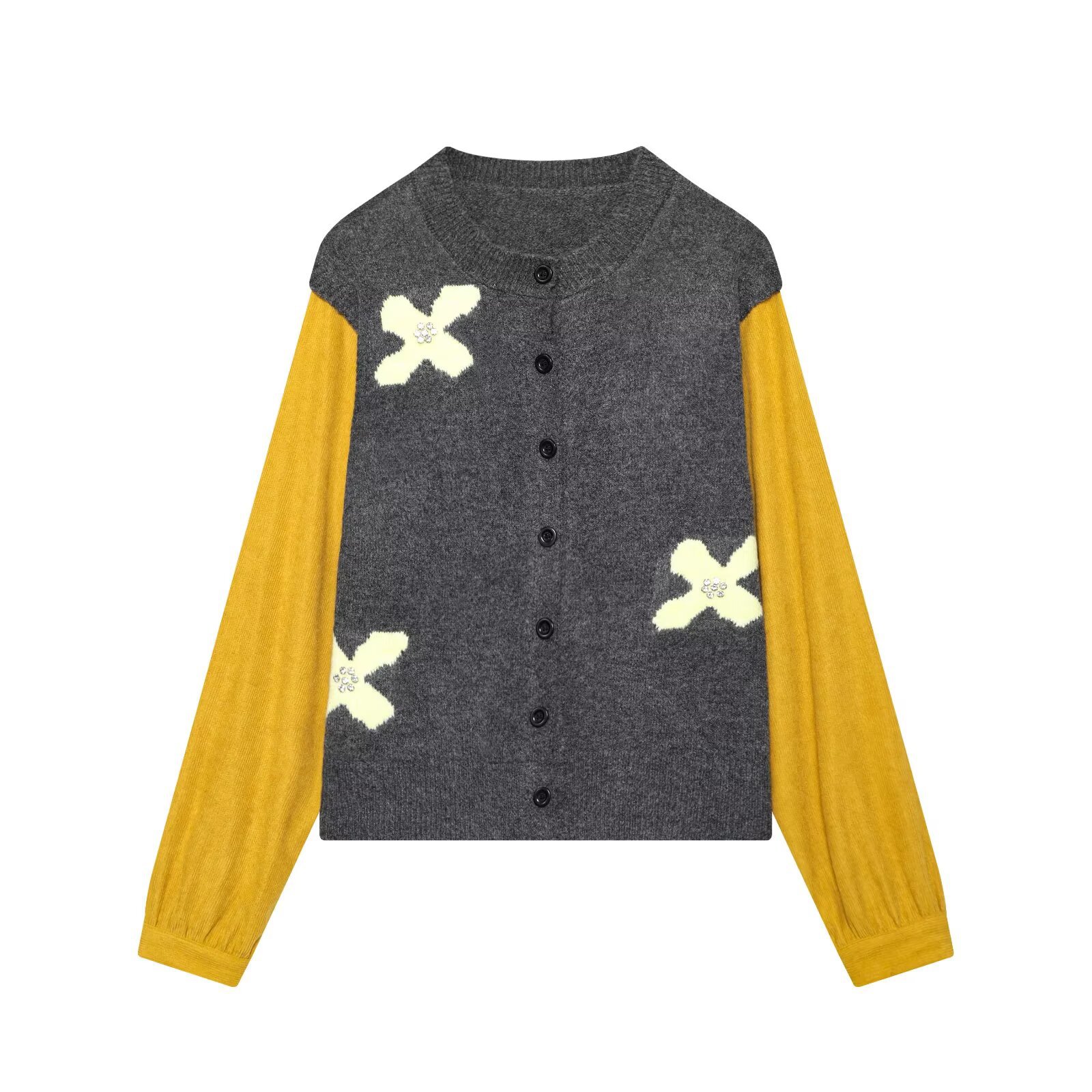 Knit Cardigan Sweater - Two-Piece Style Casual Chic KUN-00001