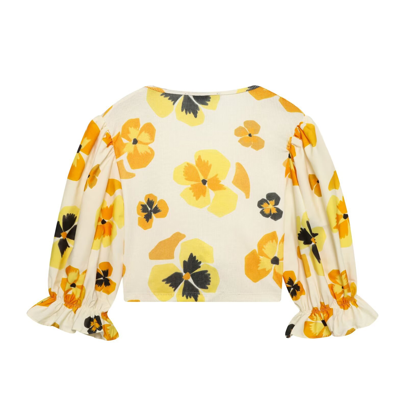 Women's Floral Print Patchwork Blouse - Trendy & Stylish KUN-00019