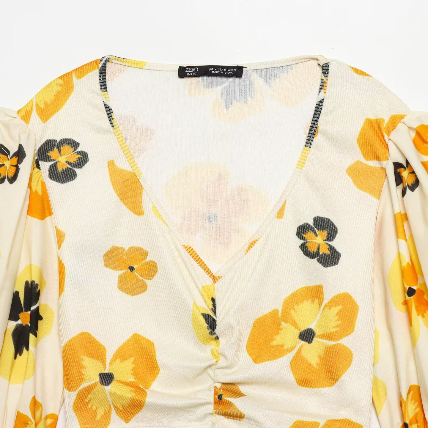 Women's Floral Print Patchwork Blouse - Trendy & Stylish KUN-00019