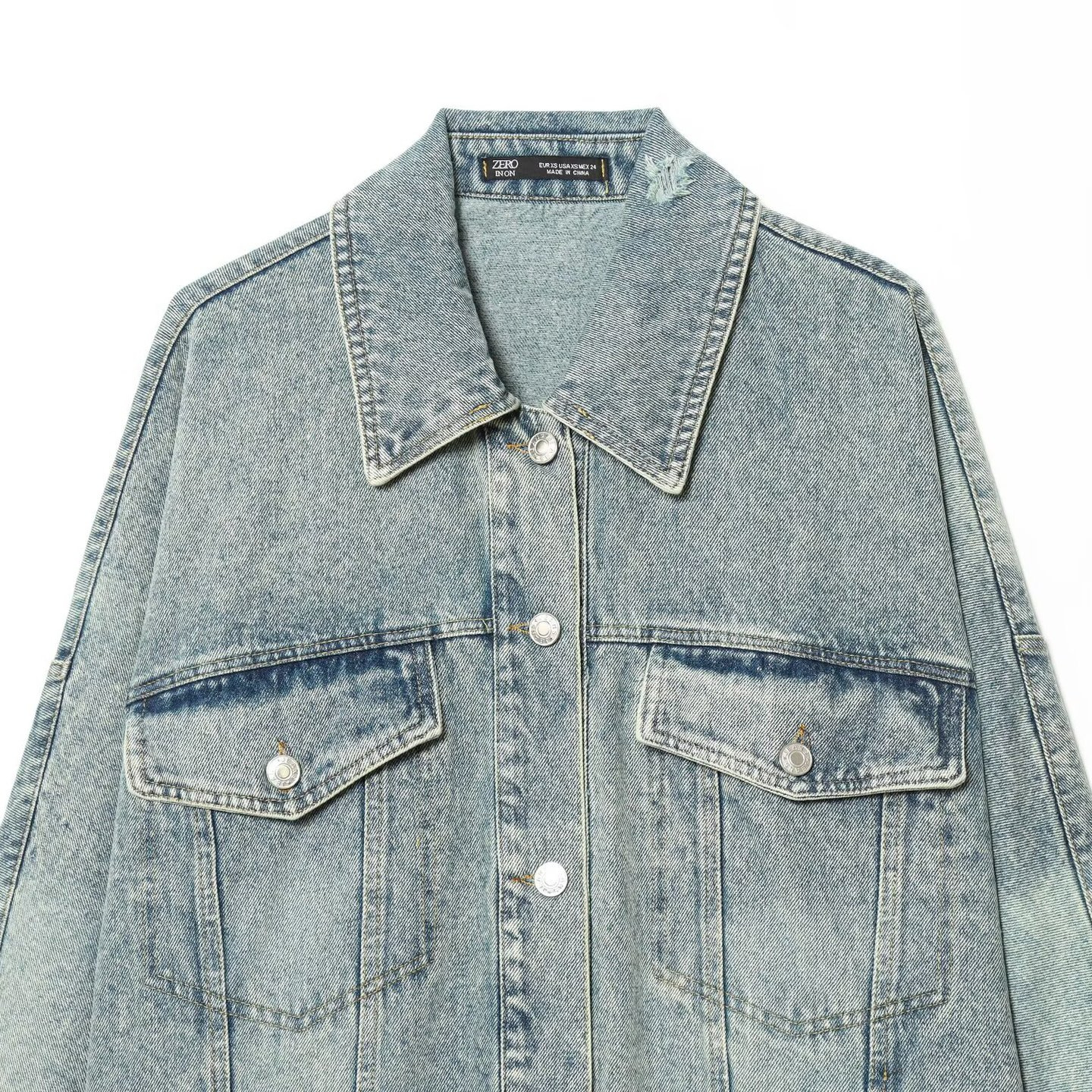 Denim Jacket Oversized Casual Trendy KUN-00174