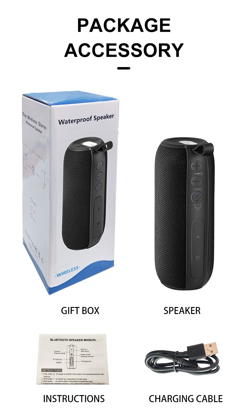 Powerful Portable Bluetooth Speaker - Waterproof Outdoor Sound