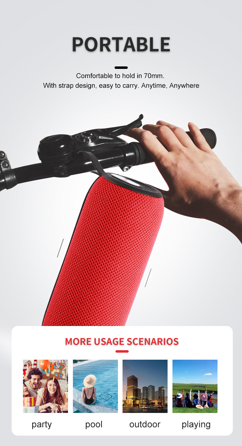 Powerful Portable Bluetooth Speaker - Waterproof Outdoor Sound