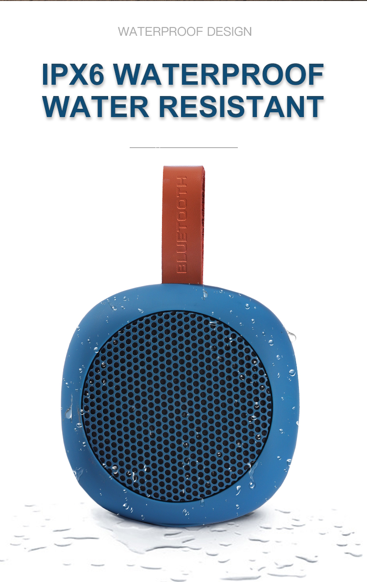 Portable Bluetooth Speaker with Carry Strap - Waterproof