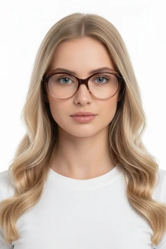 Gafas de acetato marrón mariposa #BS1902-0074