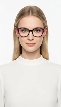 Gafas de acetato negras con forma de mariposa #BS1902-0160