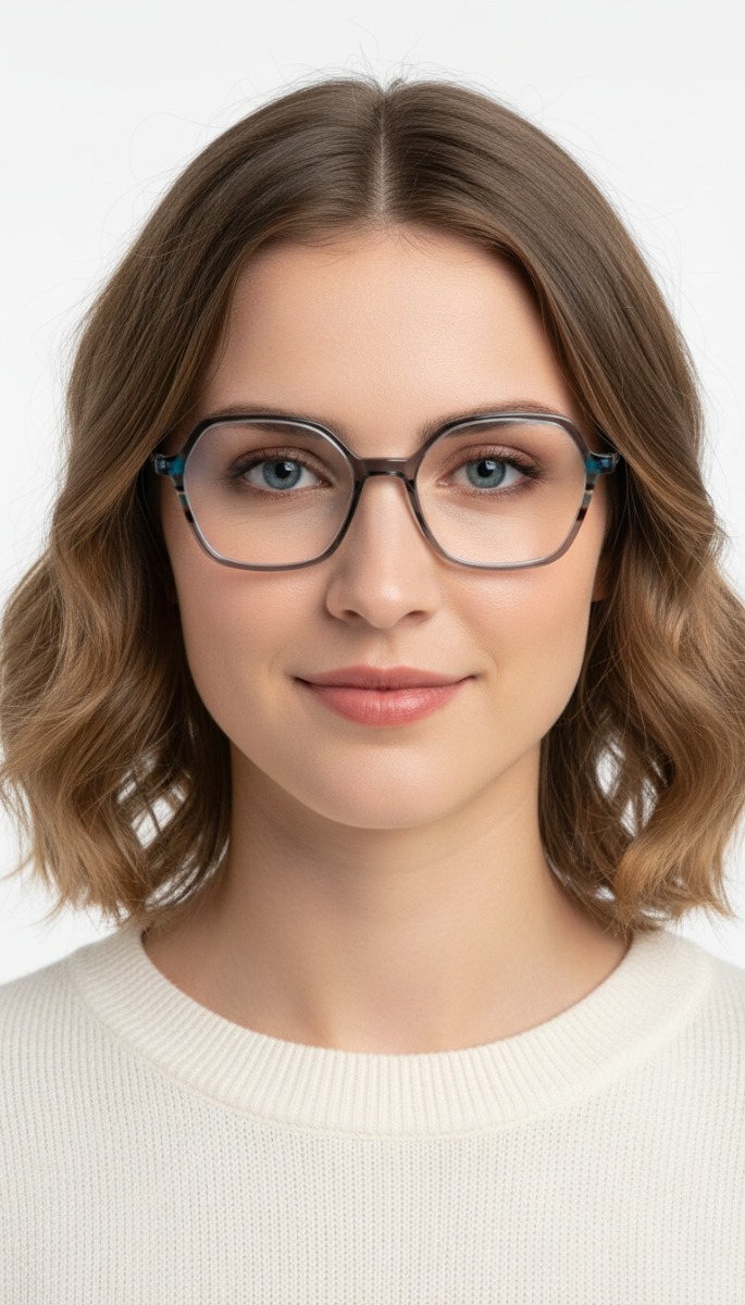 Butterfly Grey Acetate Glasses #BS1902-0189