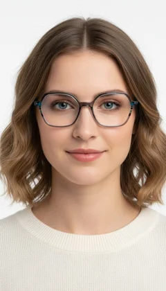 Lunettes en acétate gris papillon #BS1902-0189