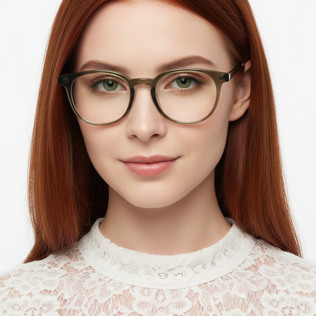 BS1924-0105_Green_Oval_TR90_Glasses_model