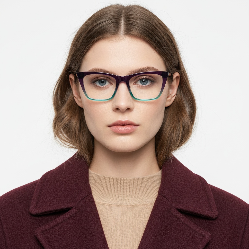 Gafas de acetato moradas con forma de mariposa #BS2012-0674