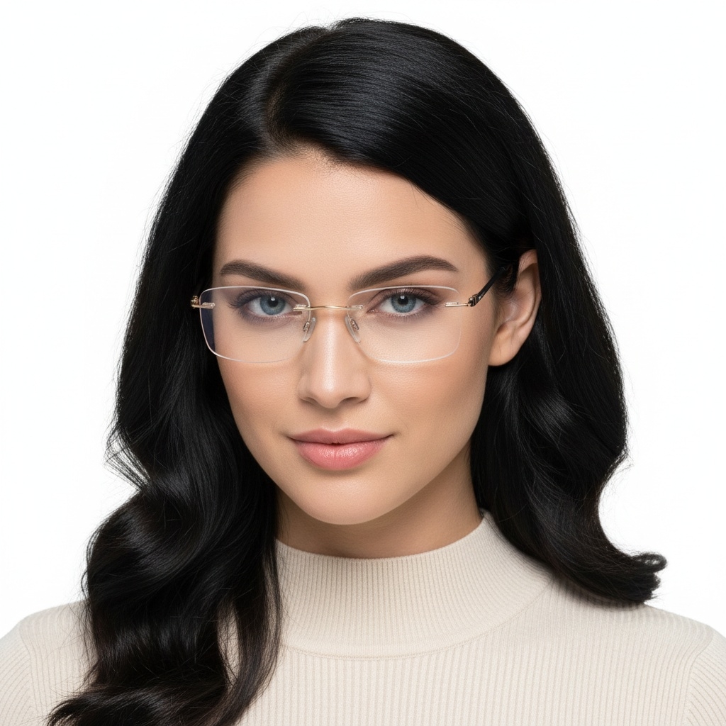 BS2012-0870_Golden_Invisible_Metal_Glasses_model
