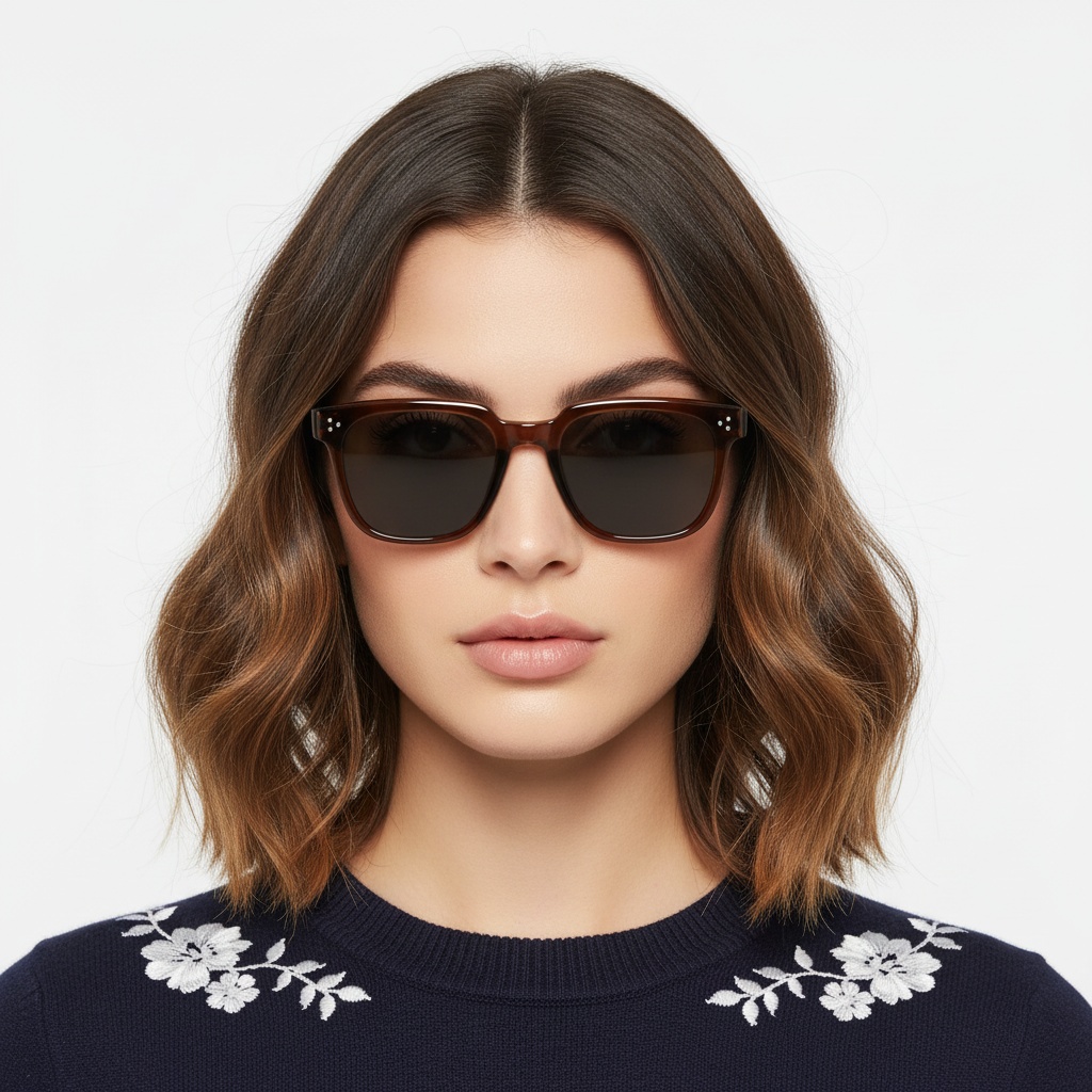 BS2503-0142_Brown_Rectangular_Plastic_Sunglasses_model