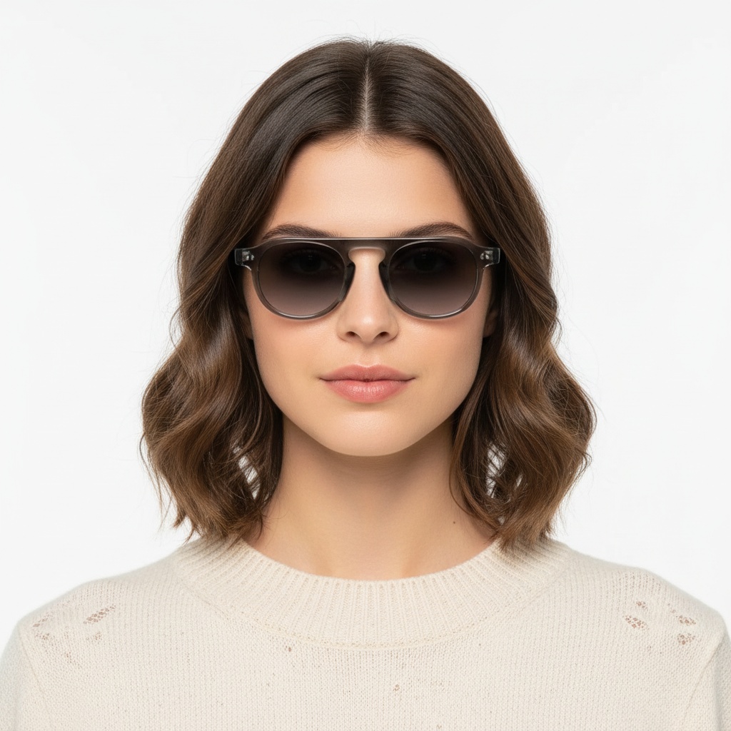 BS2503-0155_Grey_Aviator_Plastic_Sunglasses_model