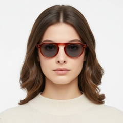BS2503-0158_Red_Aviator_Plastic_Sunglasses_model