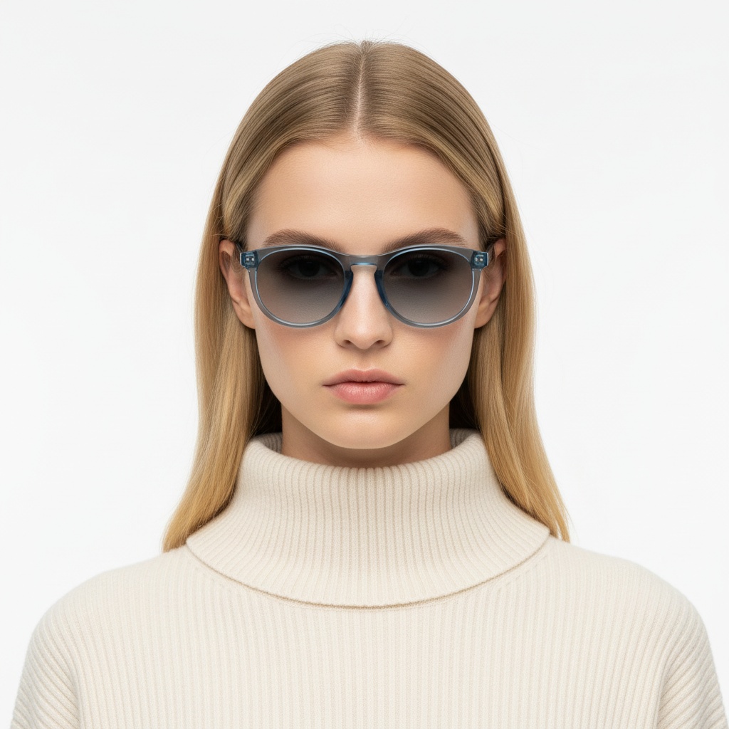 BS2503-0176_Blue_Oval_Plastic_Sunglasses_model