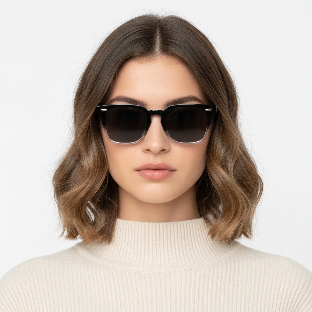 BS2503-0192_Black_Rectangular_Plastic_Sunglasses_model