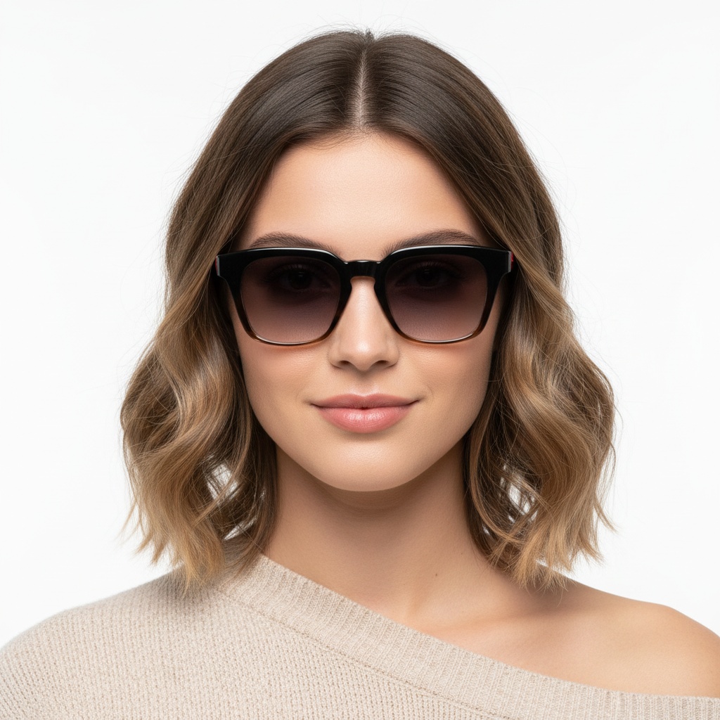 BS2503-0232_Tortoiseshell_Rectangular_Plastic_Sunglasses_model