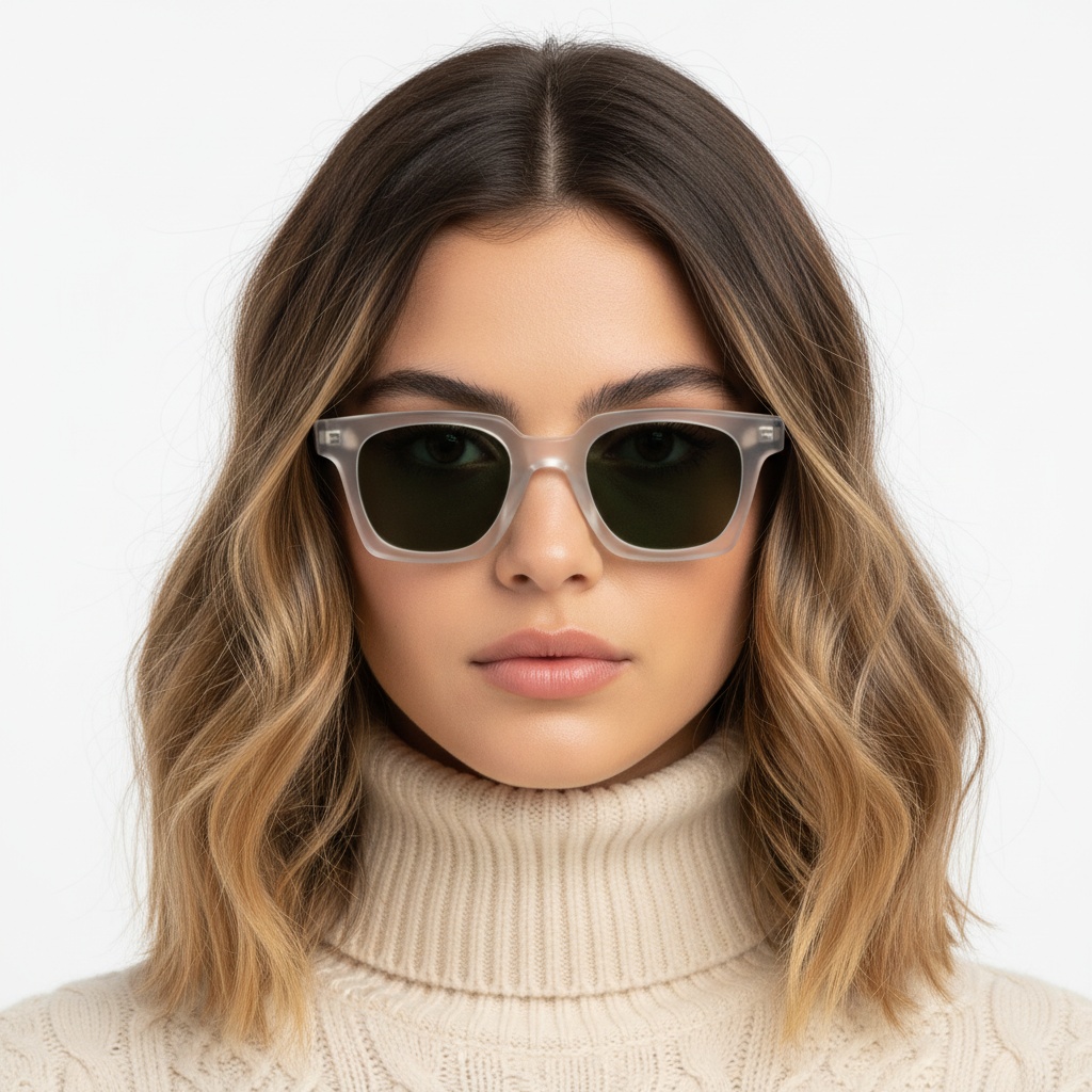 BS2503-0259_Transparent_Rectangular_Plastic_Sunglasses_model