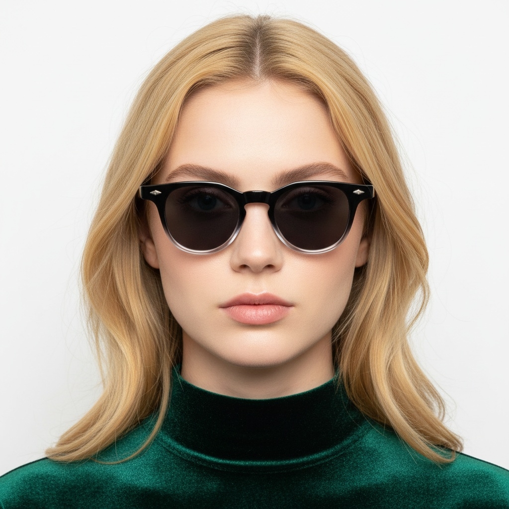 BS2503-0341_Black_Oval_Plastic_Sunglasses_model