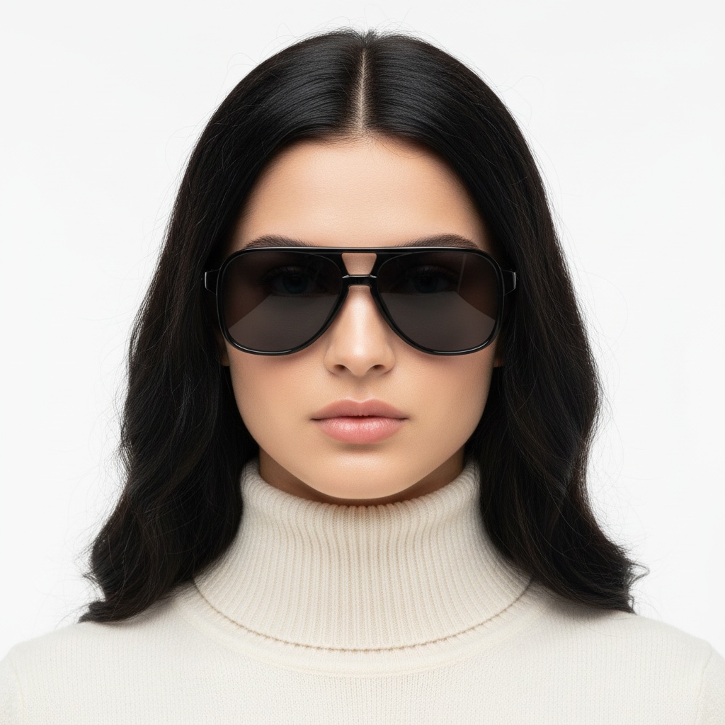 BS2503-0353_Black_Aviator_Plastic_Sunglasses_model