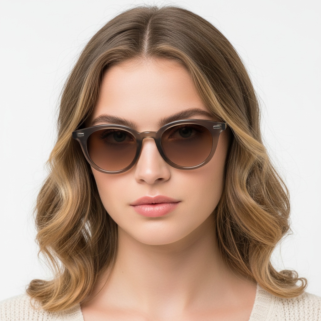 BS2503-0410_Brown_Oval_Plastic_Sunglasses_model