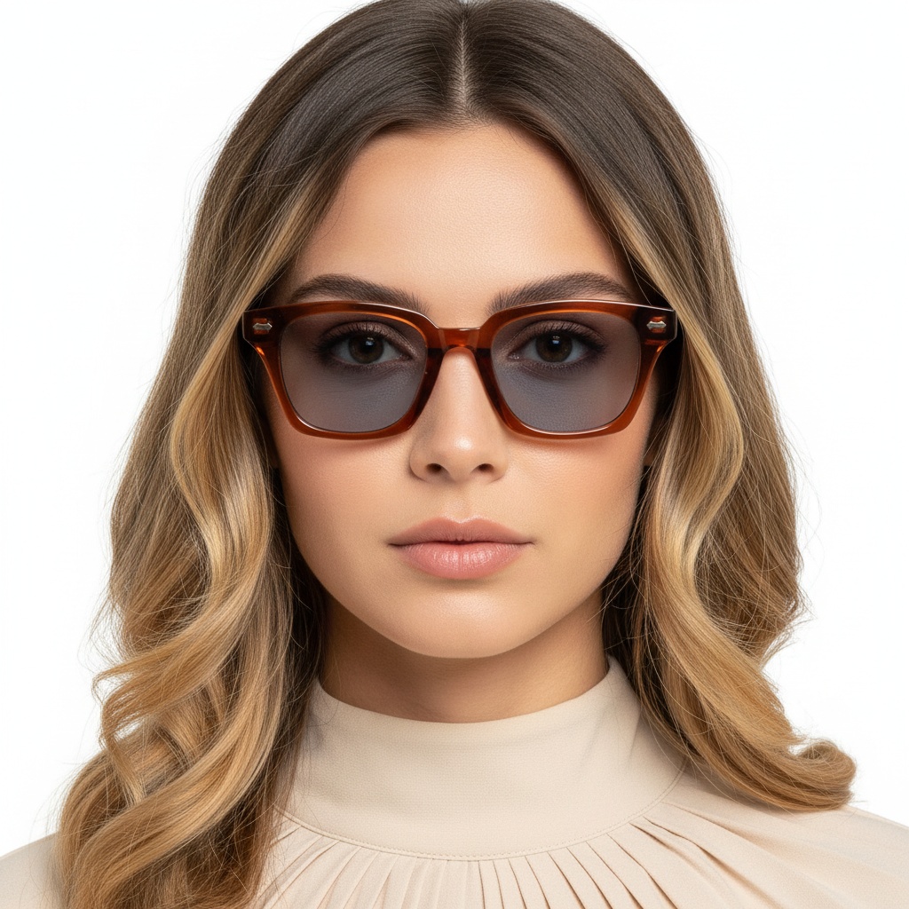 BS2503-0421_Red_Rectangular_Plastic_Sunglasses_model