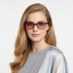 BS2503-0449_Blue_Geometric_Plastic_Sunglasses_model