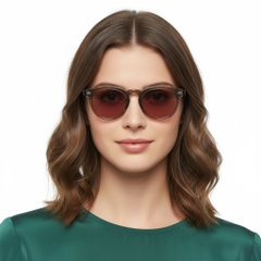 BS2503-0464_Brown_Oval_Plastic_Sunglasses_model