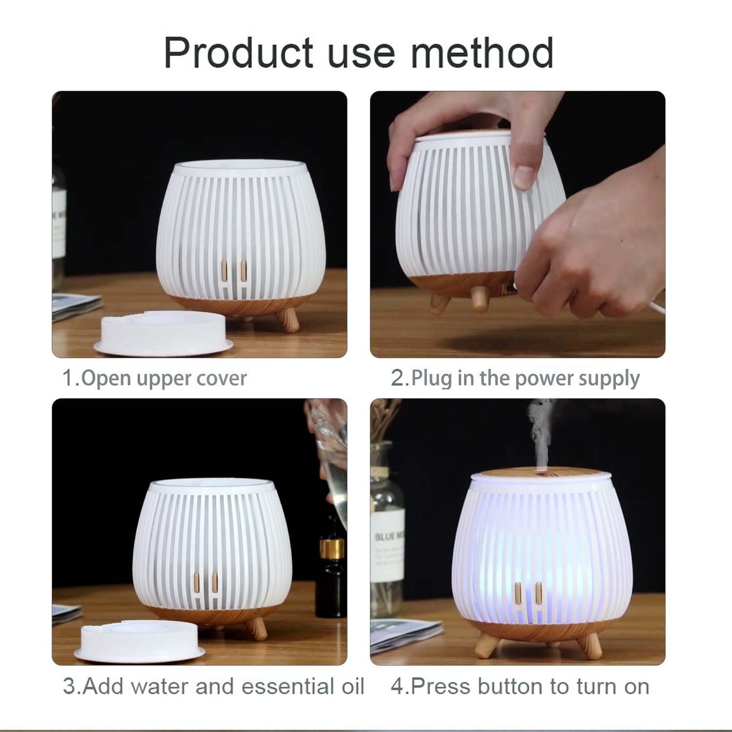 Ultrasonic Essential Oil Aroma Diffuser 140ml