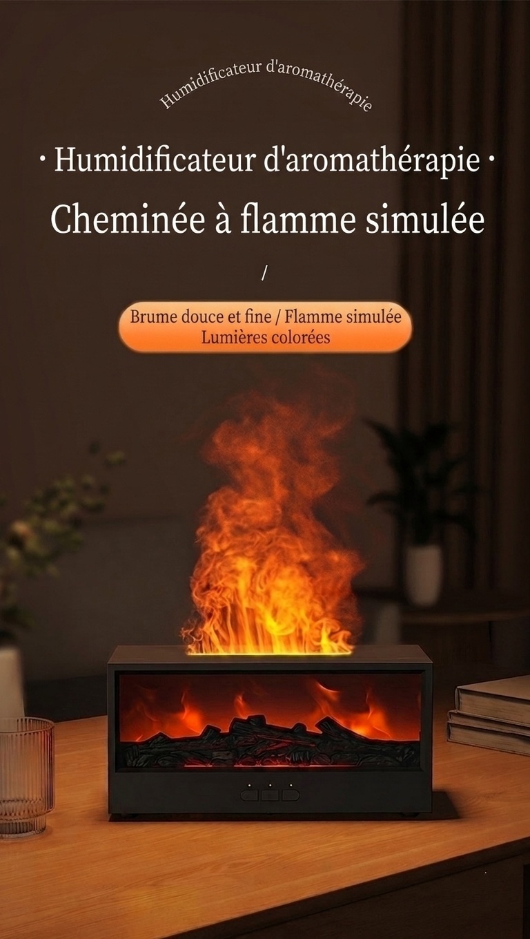 Flame Fireplace Ultrasonic Aroma Diffuser
