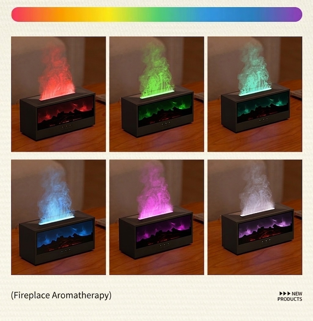 Flame Fireplace Ultrasonic Aroma Diffuser