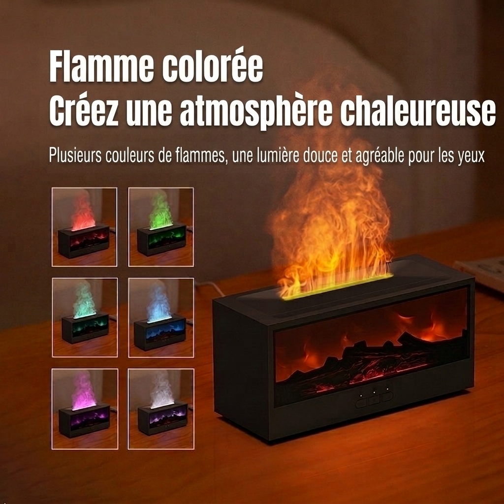 Flame Fireplace Ultrasonic Aroma Diffuser