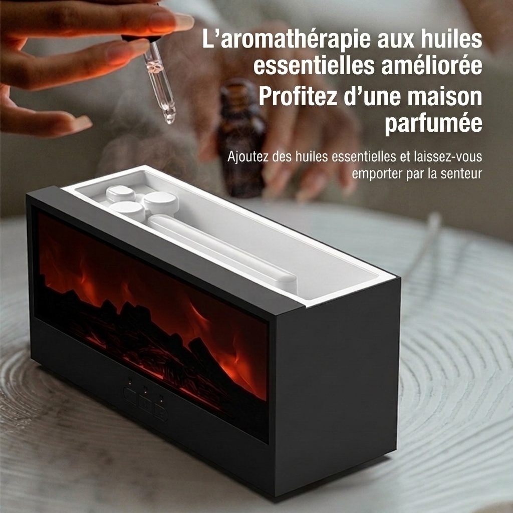 Flame Fireplace Ultrasonic Aroma Diffuser
