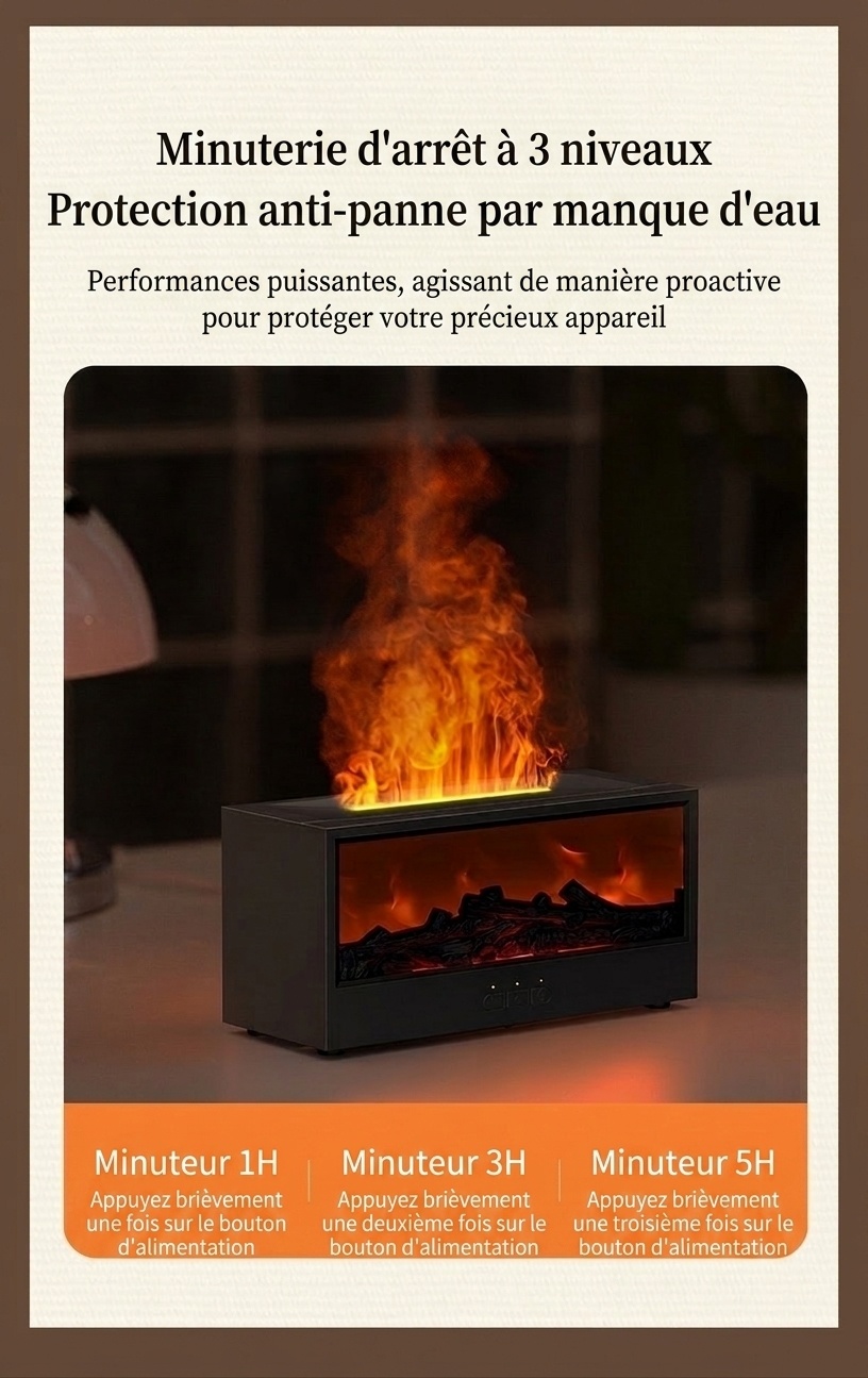 Flame Fireplace Ultrasonic Aroma Diffuser