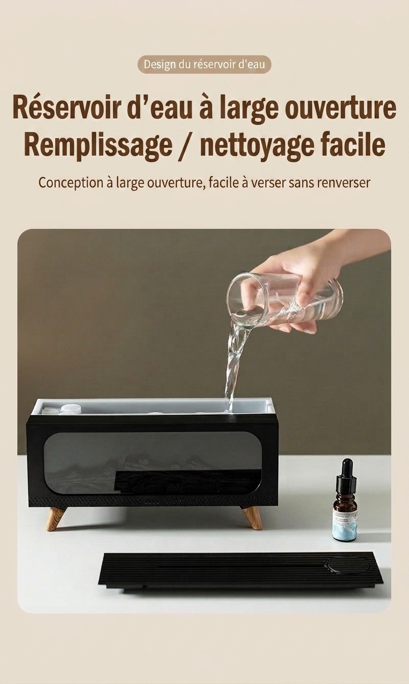 Simulated Fireplace Ultrasonic Aroma Diffuser & Humidifier