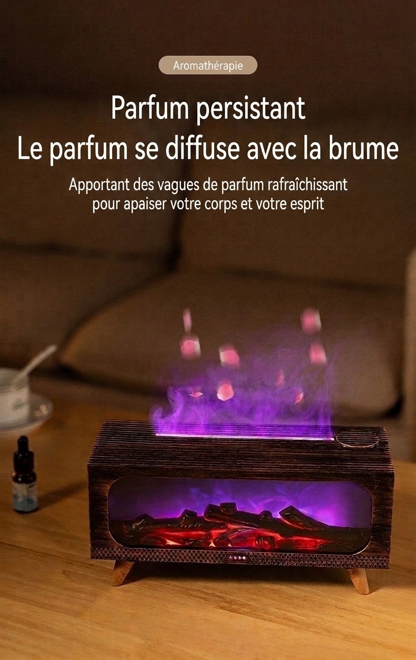 Simulated Fireplace Ultrasonic Aroma Diffuser & Humidifier