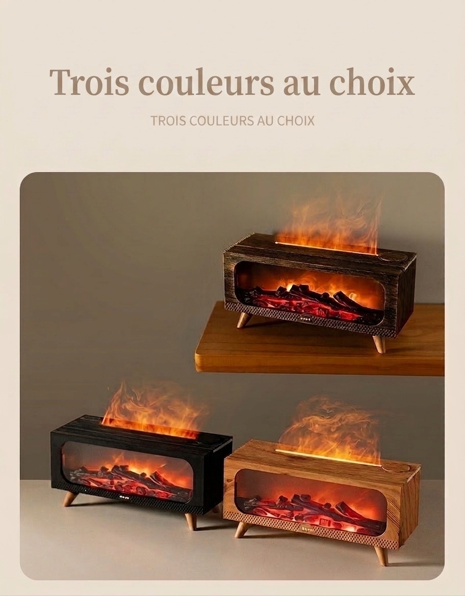 Simulated Fireplace Ultrasonic Aroma Diffuser & Humidifier