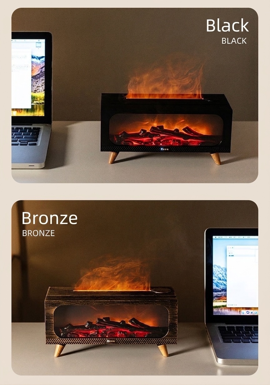 Simulated Fireplace Ultrasonic Aroma Diffuser & Humidifier