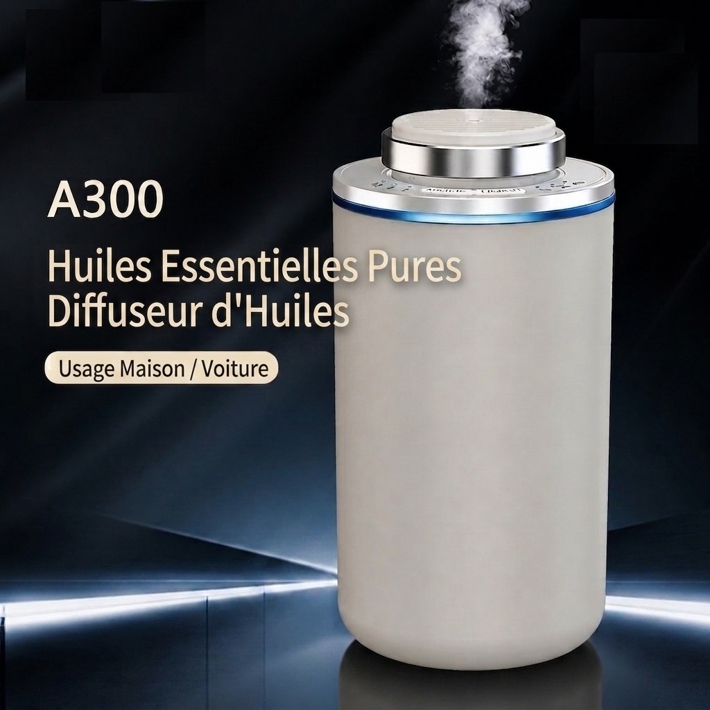 A300 Ultrasonic Essential Oil Car & Home Aroma Diffuser