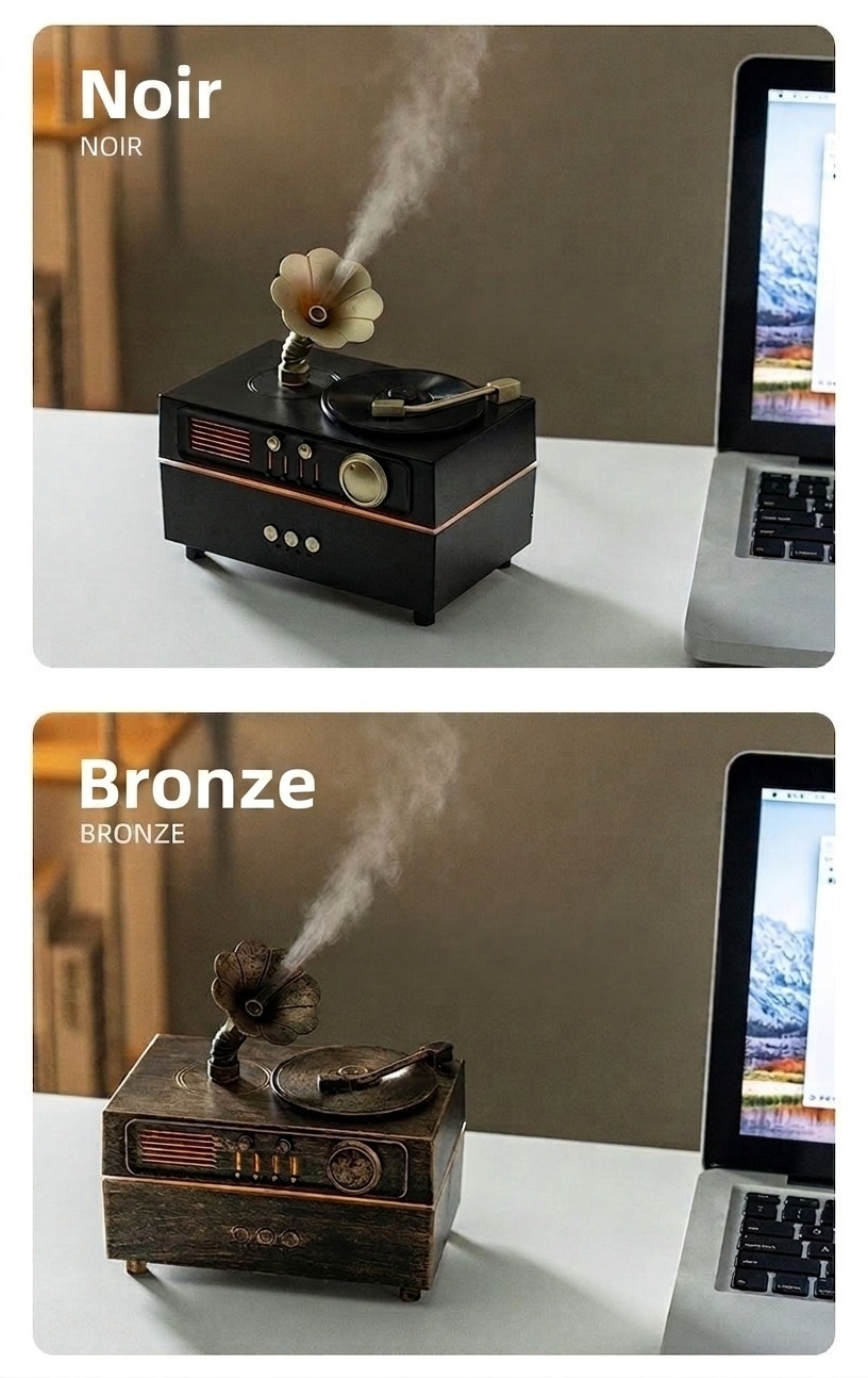 Vintage Gramophone Aroma Diffuser & Bluetooth Speaker