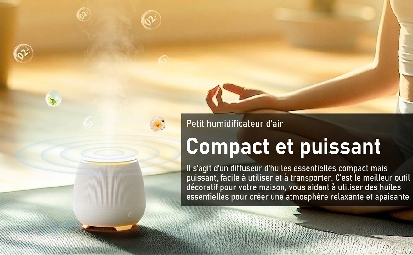 Ultrasonic Aroma Diffuser & Essential Oil Humidifier