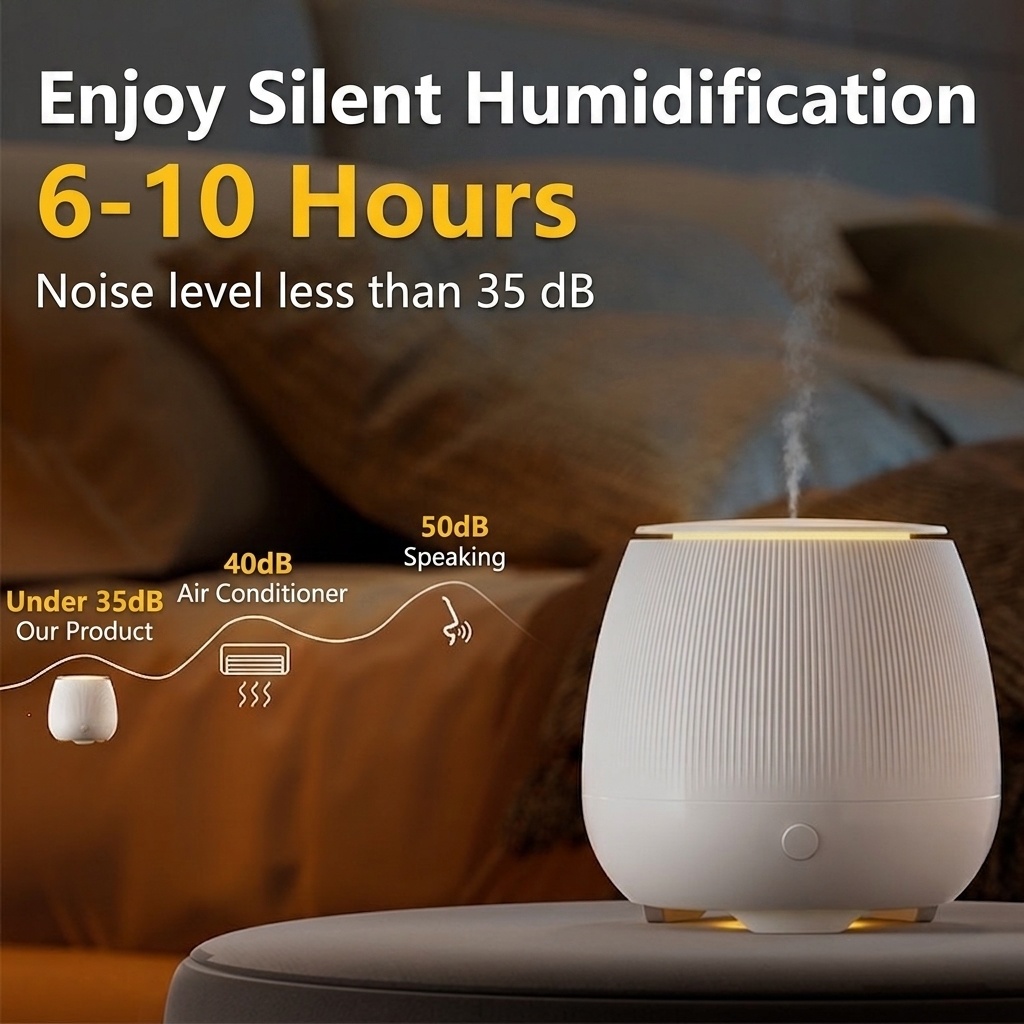 Ultrasonic Aroma Diffuser & Essential Oil Humidifier
