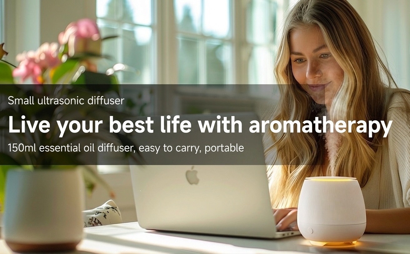 Ultrasonic Aroma Diffuser & Essential Oil Humidifier
