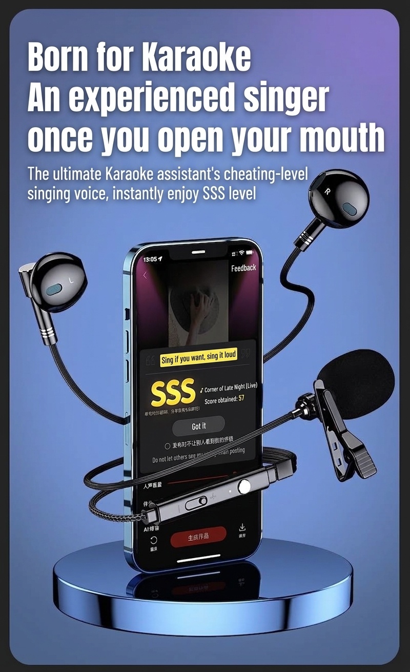 Auriculares intrauditivos con cable para juegos, con micrófono de solapa, controladores de 14,2 mm, auriculares ergonómicos con aislamiento de ruido de 60°, conector de 3,5 mm / USB tipo C para juegos y canto.