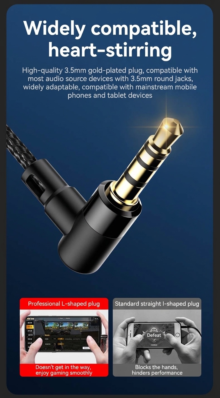 Auriculares intrauditivos con cable para juegos, con micrófono de solapa, controladores de 14,2 mm, auriculares ergonómicos con aislamiento de ruido de 60°, conector de 3,5 mm / USB tipo C para juegos y canto.