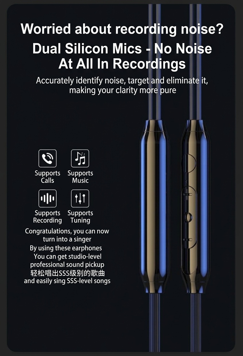 Auriculares intrauditivos con cable para juegos con micrófono integrado, controladores dinámicos de 10 mm, graves profundos, aislamiento de ruido y conector de 3,5 mm para PC y dispositivos móviles.
