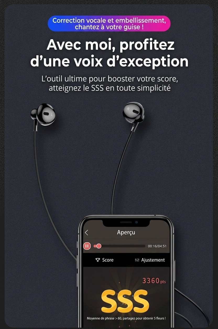 Écouteurs intra-auriculaires filaires pour jeux vidéo avec micro intégré, haut-parleurs dynamiques de 10 mm, basses profondes, isolation phonique, prise jack 3,5 mm pour PC et appareils mobiles.