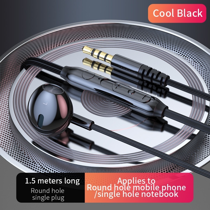 Auriculares intrauditivos con cable para juegos con micrófono, controladores dinámicos de 14,2 mm, graves profundos, cancelación de ruido, cable de audio dual de 3,5 mm de 1,5 m/2,5 m para PC y portátil.