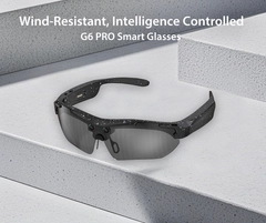 (PRE-ORDER) G6 Semi-rimless Black TR90 Smart AI Sunglasses #BS0705-0009