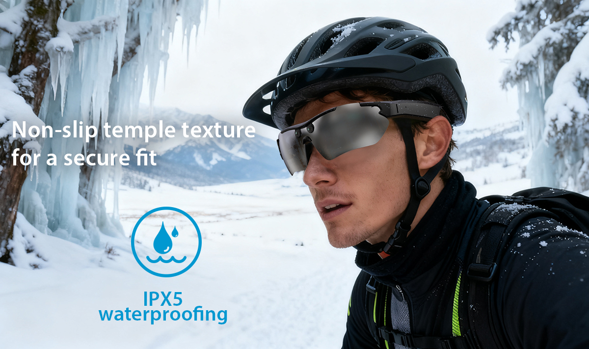 (PRE-ORDER) G6 Semi-rimless Black TR90 Smart AI Sunglasses #BS0705-0009