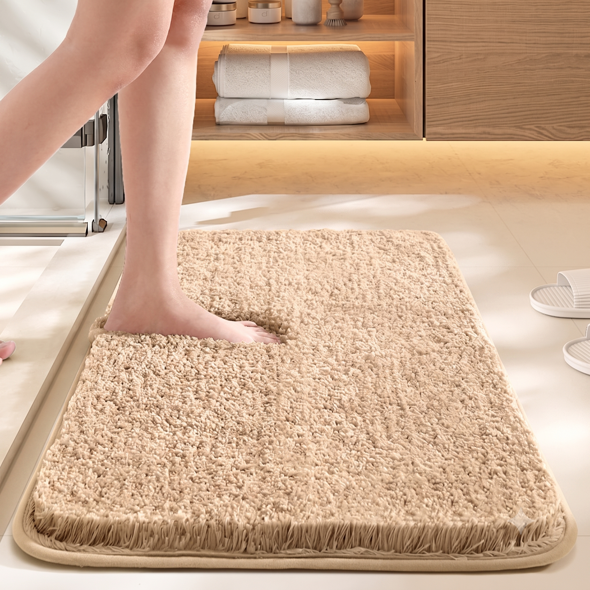 Soft Absorbent Non-Slip Bath Mat - Quick Dry Bathroom Rug